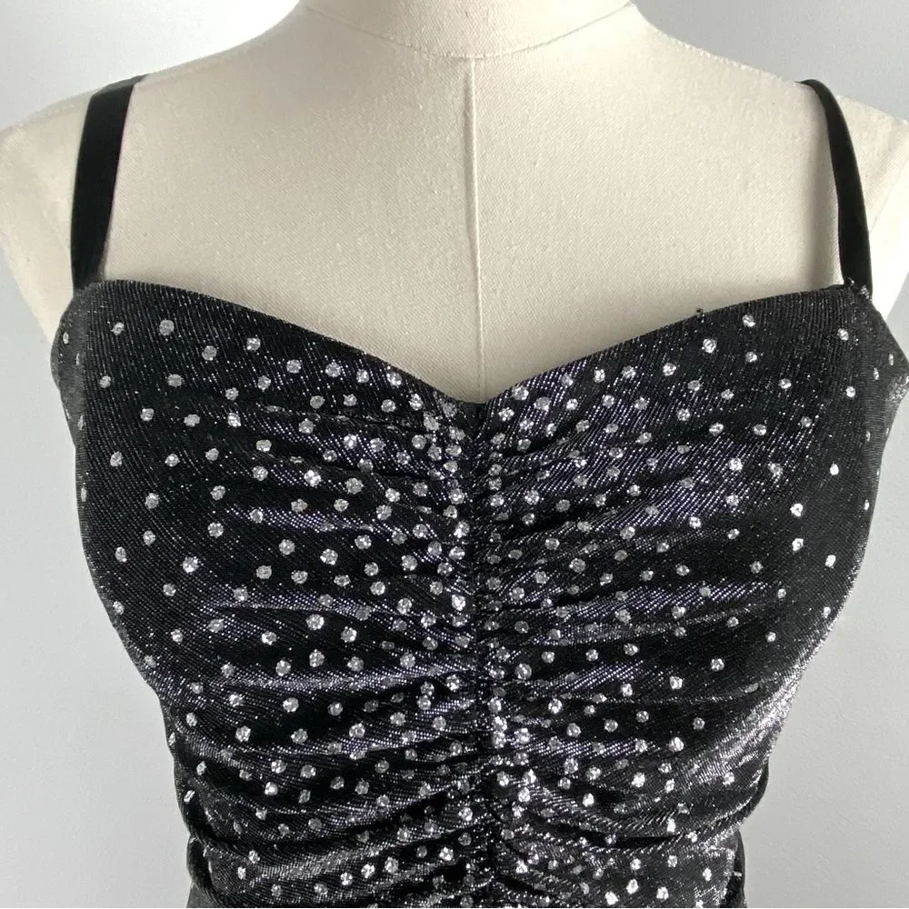 Vintage Y2K Women’s 12 Black Formal Dress‎ Dark Fairy Grunge Whimsigoth Wedding - Picture 8 of 12
